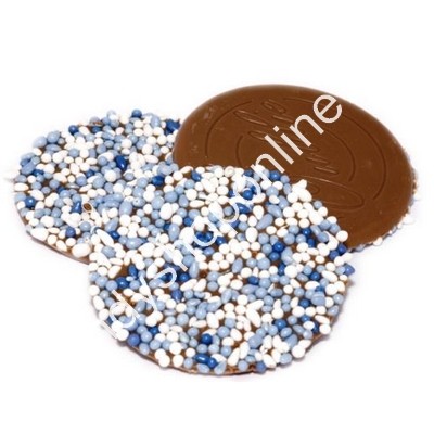 Dragee Chocolade Oublies Groot Blauw