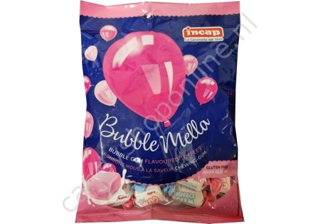Incap Bubble Mella (bubble gum flavour soft sweets) 200 gram