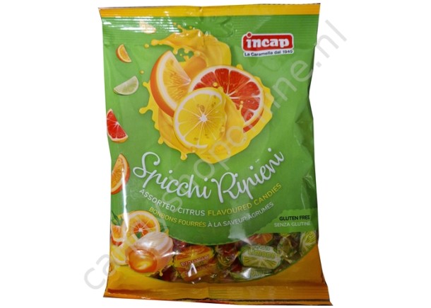 Incap Spicchi Ripieni (assorted citrus flavoured candies) 200 gram