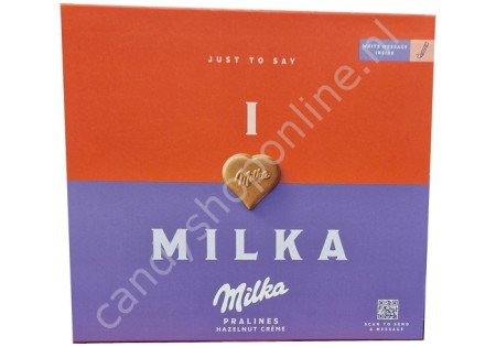 Milka J Love Milka chocolade pralines hazelnootcreme 110 gram