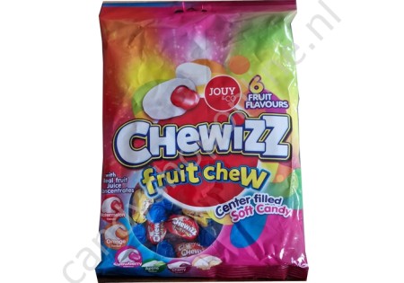 Jouy&co Chewizz Fruit Chew (6 fruit flavours, center filled soft candy) 200gr.