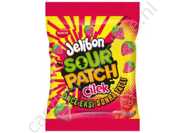 Kent Jelibon Sour Patch Çilek (aardbei) 160 gram