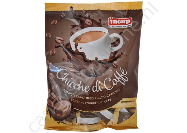 Incap Chicche di Caffé (Coffee flavoured filled candies) 200 gram