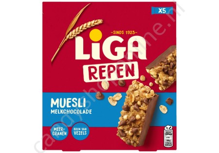 Liga Repen Muesli Melkchocolade 5pcs. 140gr.