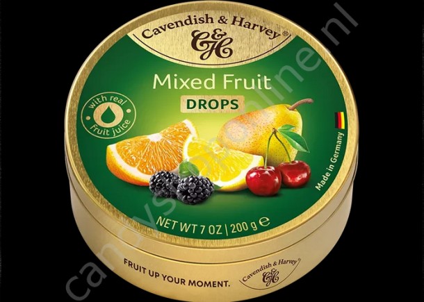 Cavendish & Harvey Mixed Fruit Drops with real Fruit Juice 200gr.