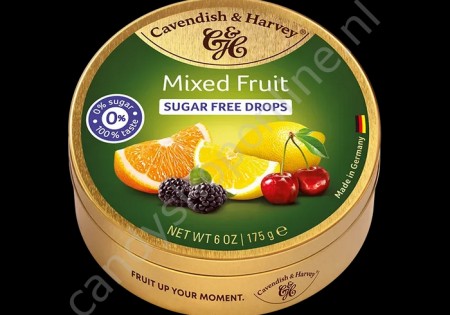 Cavendish & Harvey Mixed Fruit Drops with real Fruit Juice 175gr. SV