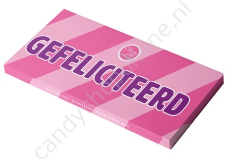 Wensreep Voor Jou Gefeliciteerd 70gr. (rose streep)