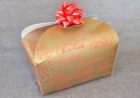 Belgische Bonbons in luxe Gouden doos met Rode opdruk.