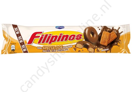 Filipinos (Chiquilin) with Speculoos flavour and Real Milk Chocolate 128 gram