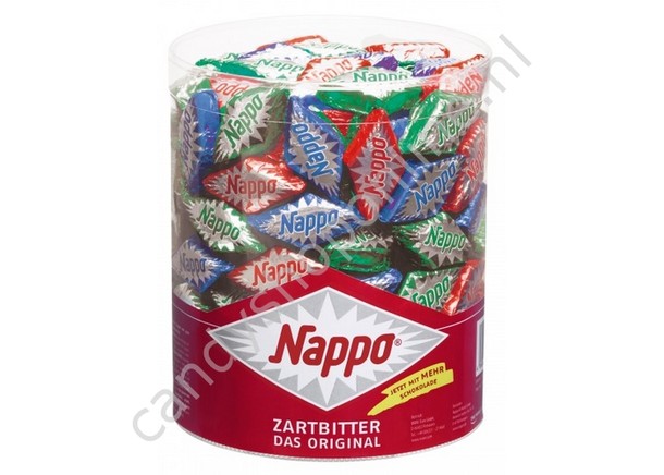 Nappo Chocolade Nougatblokjes klein met Hazelnoot zak á 14 stuks
