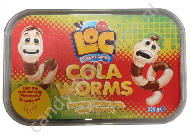 Jouy&co Cola Worms Gummy Candy with Cola Flavours 225 gram