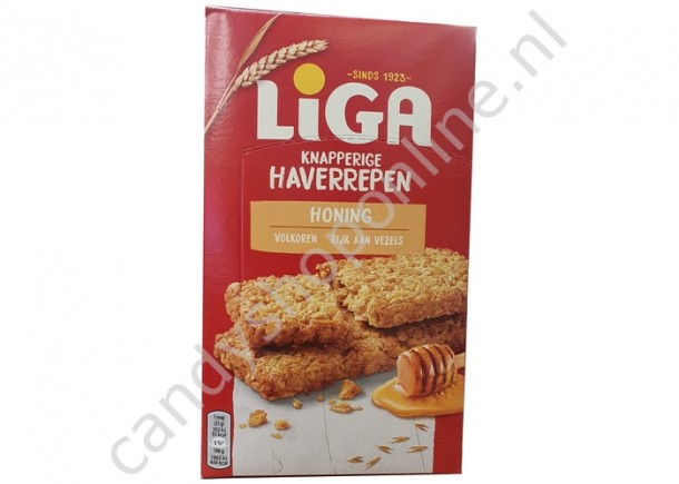 Liga Knapperige Haverrepen Honing 168gr.