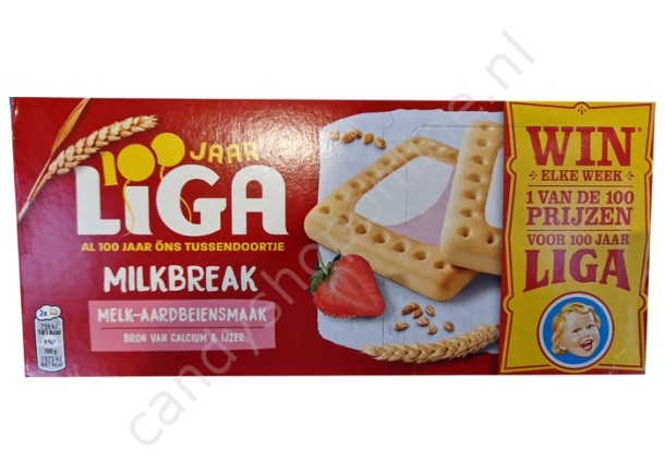 Liga Milkbreak Melk-Aardbei 245 gram