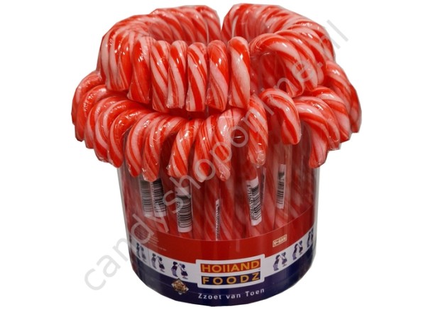 HollandF Candy Canes Rood/Wit 28gr. 3pcs.