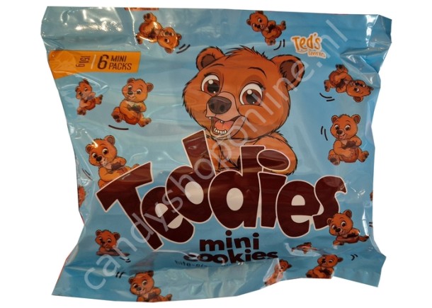 Ted's Teddies Mini Cookies 6 packs 150gr.