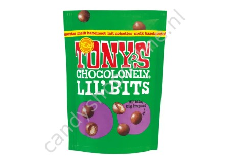Tony Chocolonely Lil'Bits melk/hazelnoot 120 gram