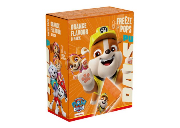 Paw Patrol Freeze Pops Orange 8pcs. 384ml.