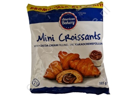 American Bakery Mini Croissants with cacao cream filling 7pcs. 185gr.