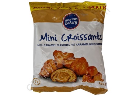 American Bakery Mini Croissants with caramel cream filling 7pcs. 185gr.