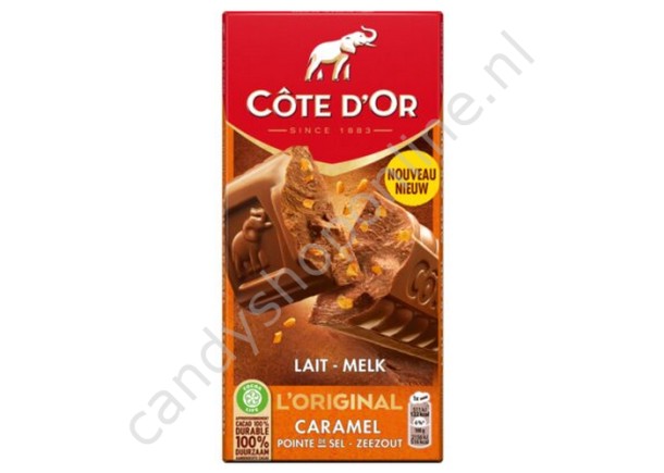 Côte d'Or Melk tablet Caramel-Zeezout 190 gram